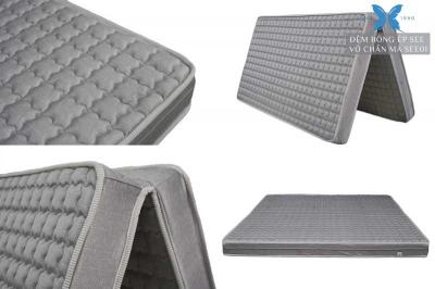 Đệm bông ép Elan See chần foam gấp 2 tấm