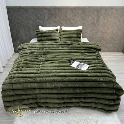 Chăn lông cáo Lasante Celine Lục Bảo (Double)