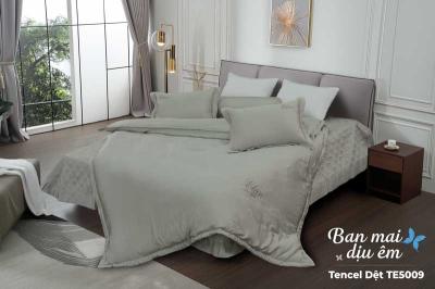 Bộ ga chun chần Tencel dệt Elan TE5009