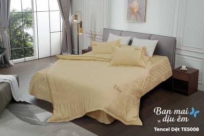 Bộ ga chun chần Tencel dệt Elan TE5008