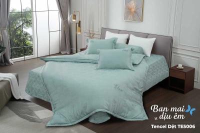 Bộ ga chun chần Tencel dệt Elan TE5006