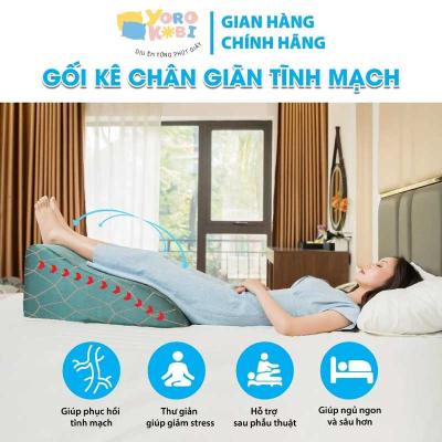 Gối Kê Chân Chống Giãn Tĩnh Mạch Yorokobi - cao 28cm