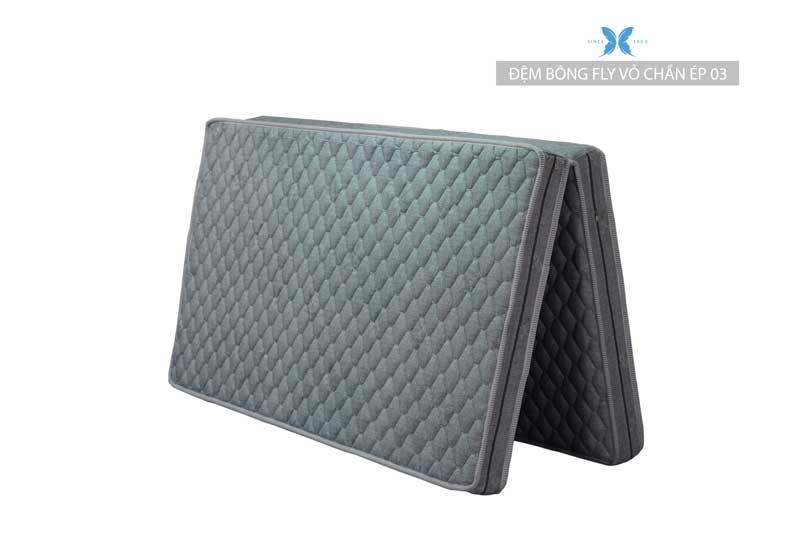 Đệm bông ép Elan Fly chần foam gấp 2 tấm