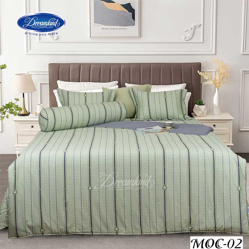 Bộ chăn ga gối Dreamland Cotton MOC02