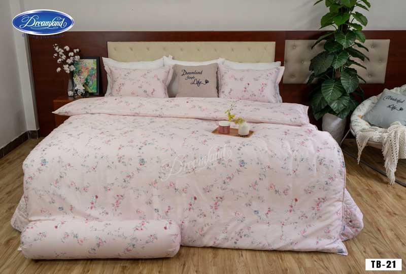 Bộ chăn ga Dreamland Tencel Bamboo TB21