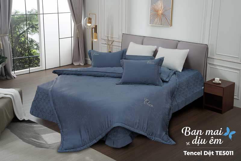 Bộ ga chun chần Tencel dệt Elan TE5011