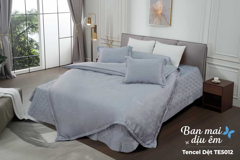 Bộ ga chun chần Tencel dệt Elan TE5012