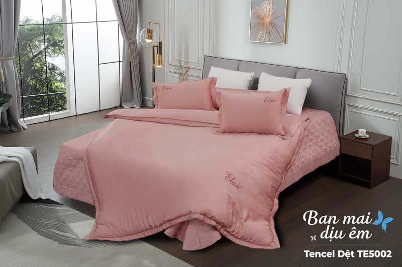 Bộ ga chun chần Tencel dệt Elan TE5002