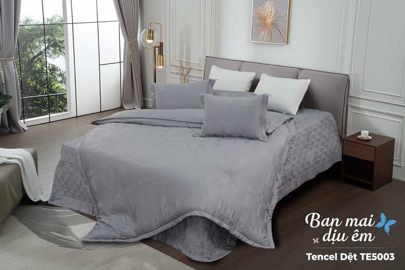 Bộ ga chun chần Tencel dệt Elan TE5003