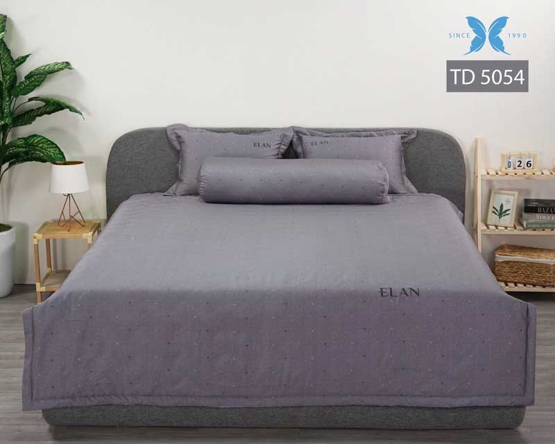 Bộ ga chun chần Elan Tencel in cao cấp TD5054
